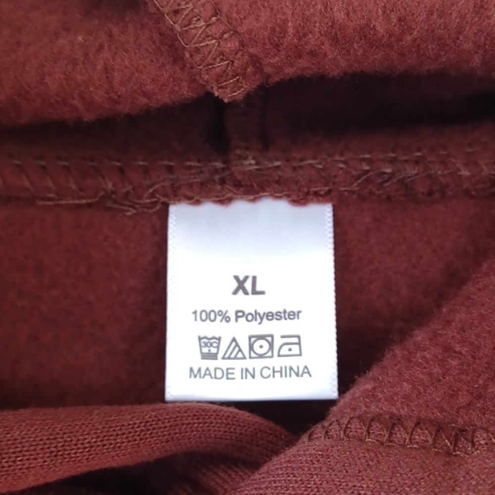 Hoodied sweatshirt men's xlarge new brown hoodie - Picture 3 of 4